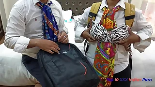 XXX Ever Best Desi student have a passion Desi cooky in Oyo hostelry first meeting